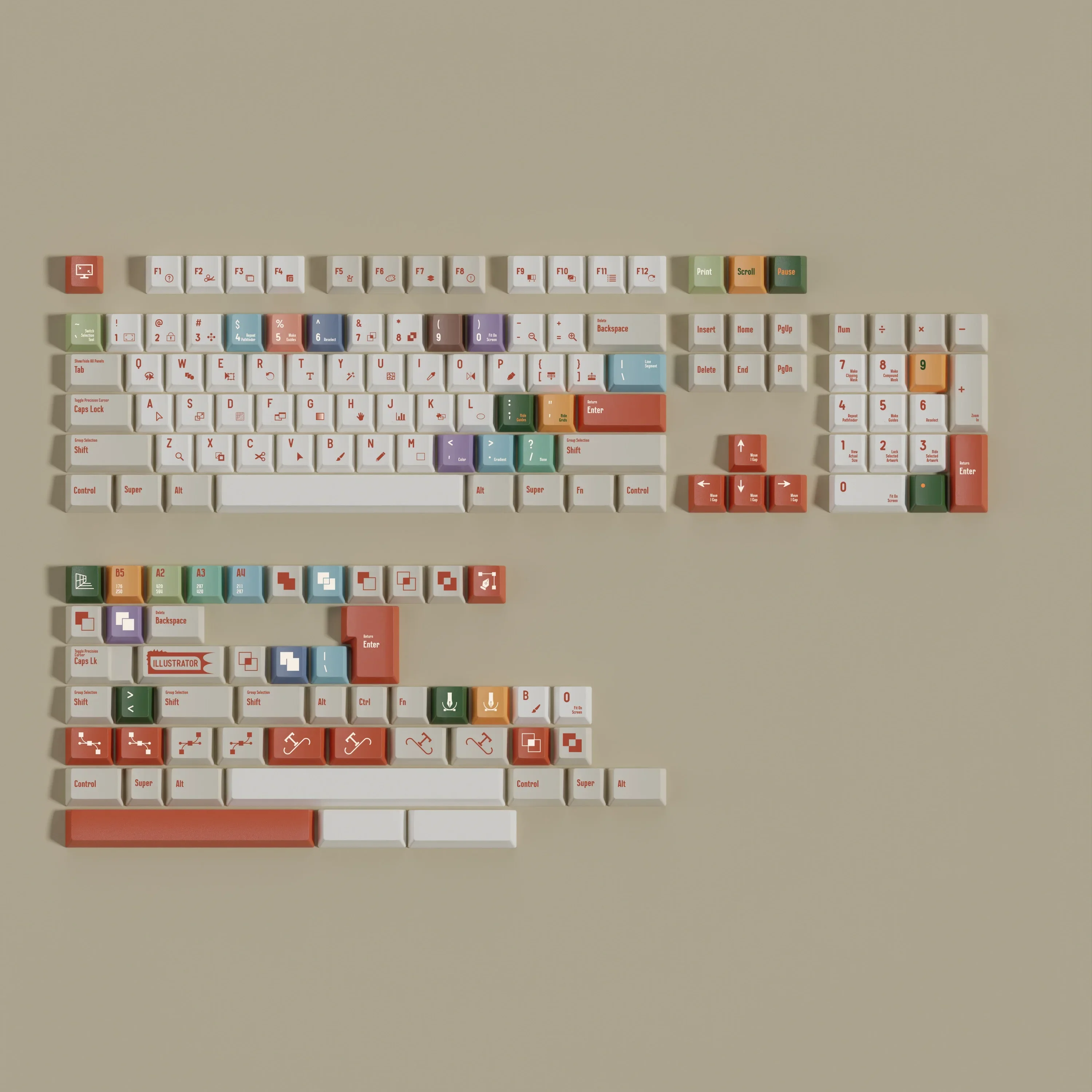 Тема AIer PBT сублимационные ретро колпачки для клавиш Cherry Profile индивидуальные