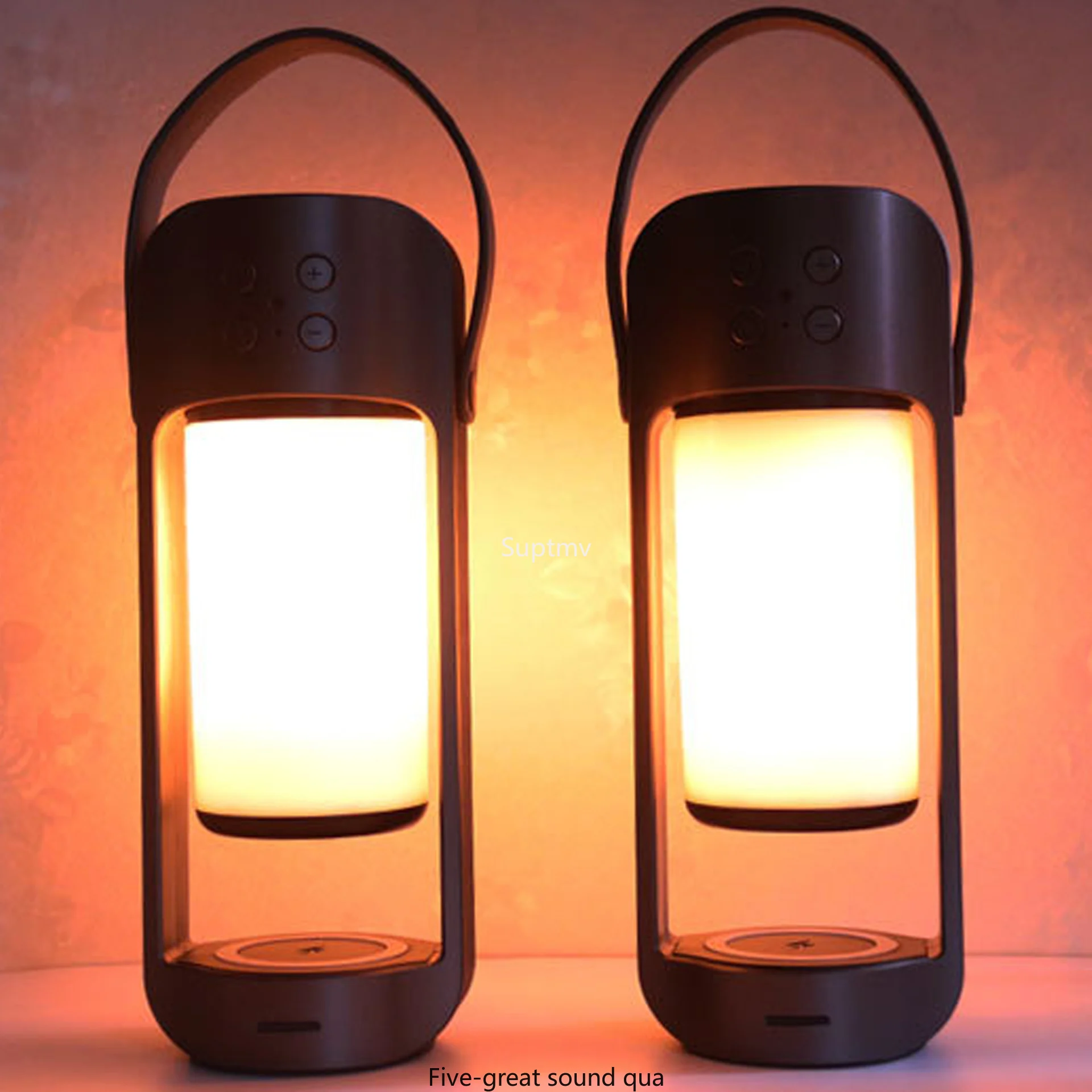 Портативный уличный Bluetooth-динамик для кемпинга 10 Вт лампа пламени аварийное