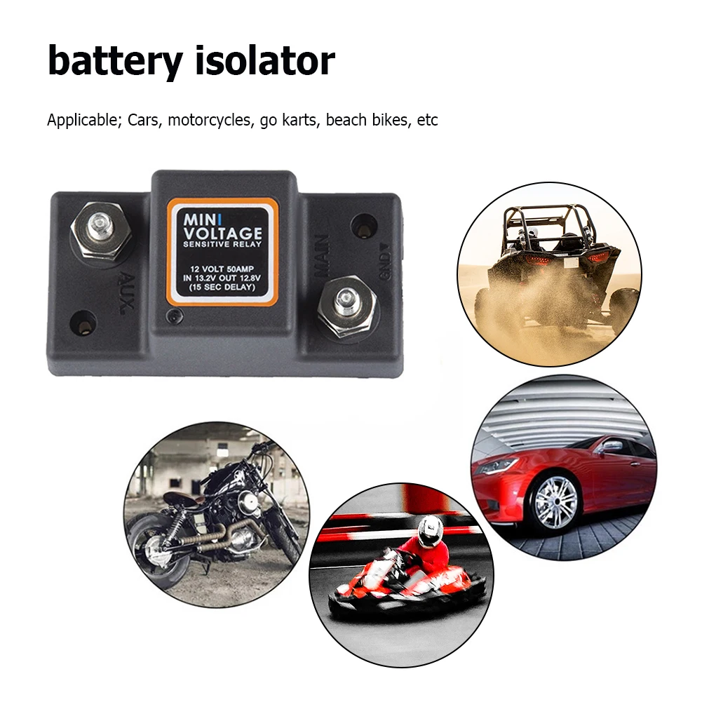 

VSR Voltage Sensitive Relay Car Parts Smart Intelligent Dual Battery Controller Isolator Protection For Auto ATV Motorcycle
