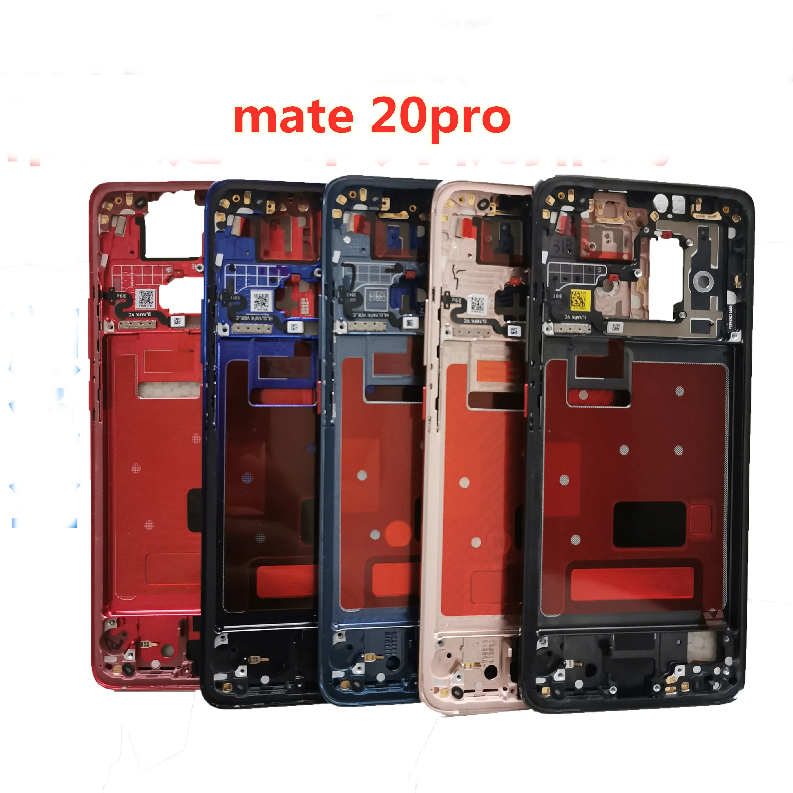 5pcs Original for Huawei Mate 20 Pro Front Housing LCD Frame Bezel Plate with Side Keys for Huawei Mate 20 Pro enlarge