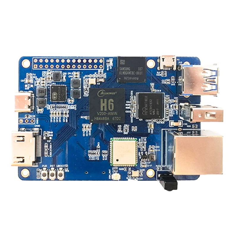 

Lctech Pi H6 Development Board AI Open Source Maker Development Board with EMMC Support Linux Android for Raspberry Pi