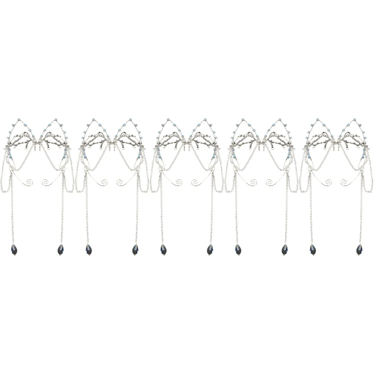 

Женские серьги-клипсы с бахромой Elf