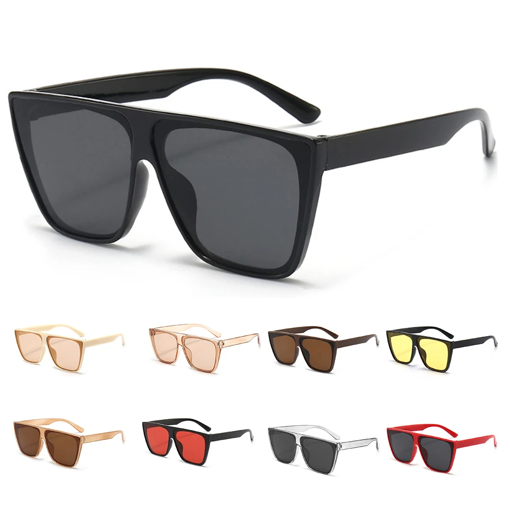 

Unisex Oversized Sunglasses Colored Lens Sun Protection Anti-Glare Glasses for Men Women Night Vision Outdoor Eyeglasses FS99