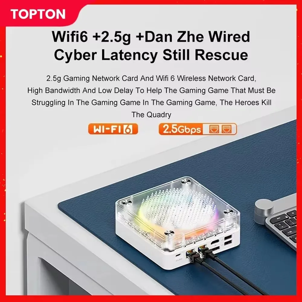 2024 AMD мини-ПК Ryzen 9 7940HS ES 6900HX RGB цветной геймерский Windows 11 WiFi6 игровой ПК DDR5 NVMe SSD HDMI DP