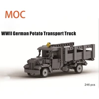 moc building blocks military action figure wwii german weapons accessories potato transporter model set assembly toy gift