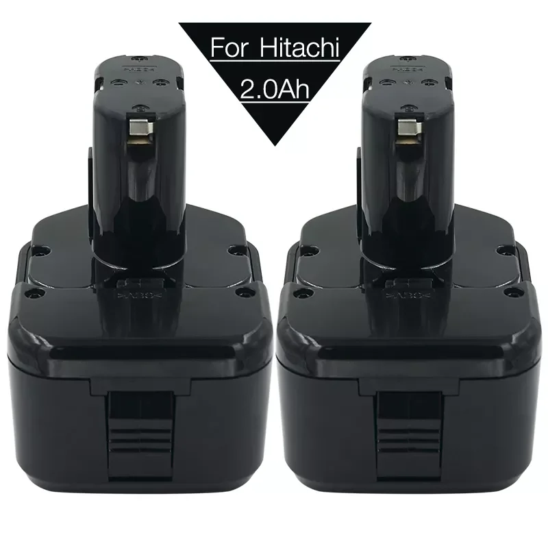 

NEW2023 2Pack 2000mAh 12V 2.0Ah Rechargeable Battery for Hitachi EB1214S EB1220BL EB1212S EB1230X EB1233X WR12DMR CD4D DH15DV