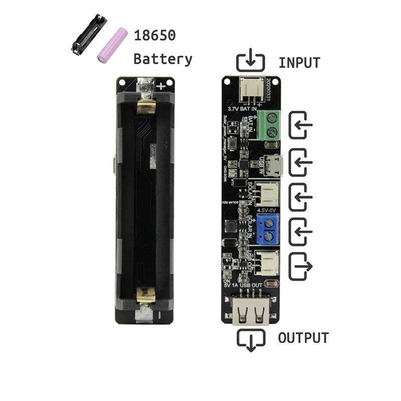Держатель батареи T-BAT CN3065 чип питания солнечная зарядка можно использовать с