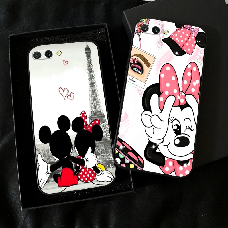 

Mickey Minnie Mouse Cartoon For Huawei Honor 10X 9X Lite Pro For Honor 10 10i 9 9A Phone Case Carcasa Black Back Funda