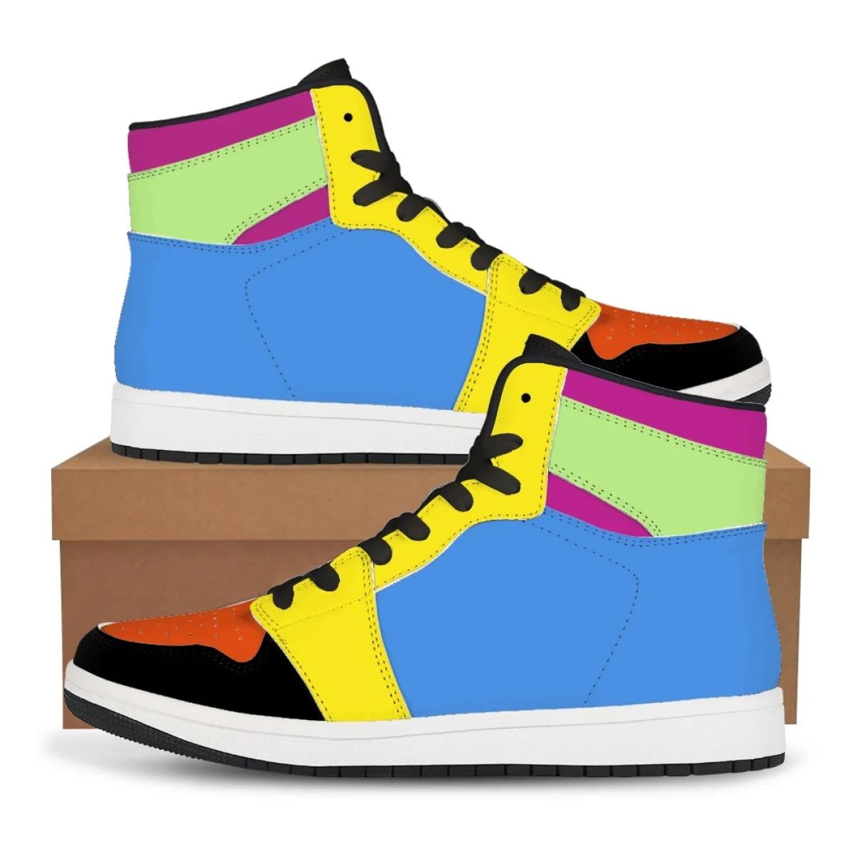 Кеды мужские кожаные высокие кроссовки повседневная холщовая обувь под заказ