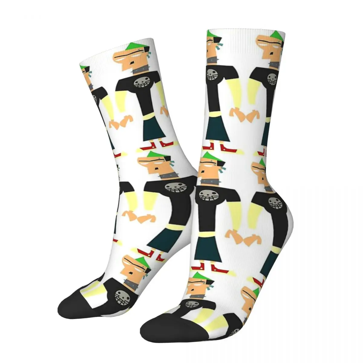 

Duncan Total Drama Island Cool BMO Game Drawstring Socks Hiking Pouch 3D Print Backpack Boy Girls Mid-calf socks