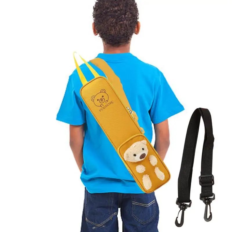 

Drumstick Holder Bag Cartoon Bear Drum Stick Pack Bag Oxford Kids Drum Equipment Portable Adjustable Shoulder Strap Handle