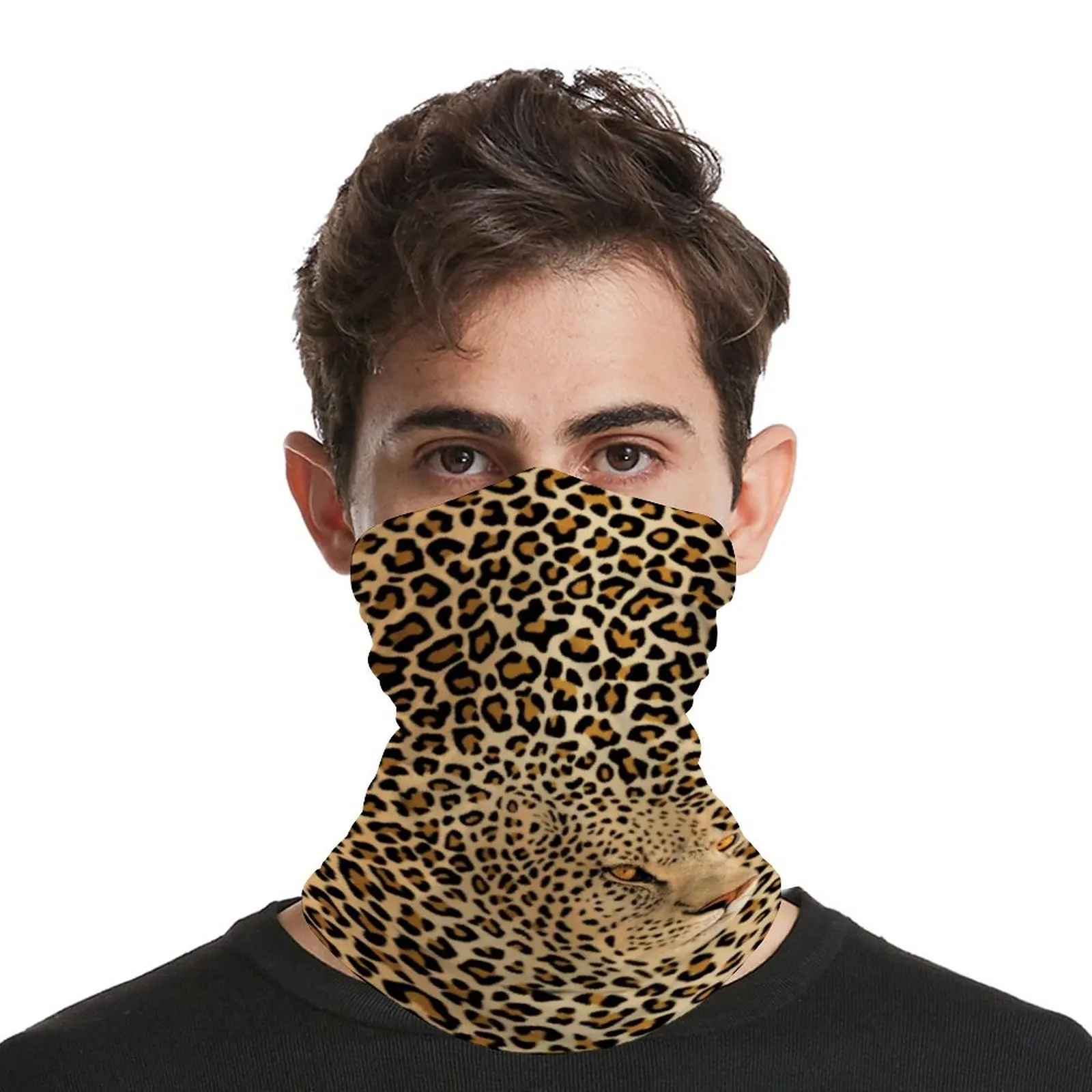 

Cheetah Brown Bandana Hidden Leopard Graphic Sunscreen Outdoor Neck Tube Unisex Seamless Pirate