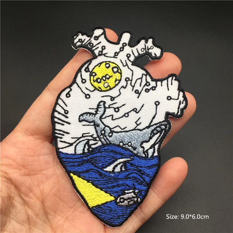 Наклейки DIY настраиваемые пластыри для одежды, вышитые швом, панк, череп, мультфильмы, смешные аниме, куртка, одежда, приложения.