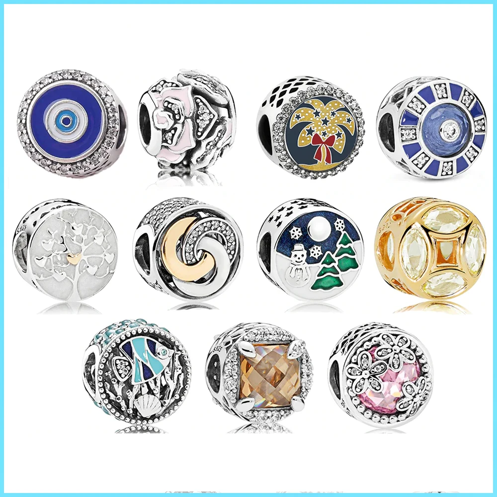 

Браслет из серебра 925 пробы с бусинами и сердцем