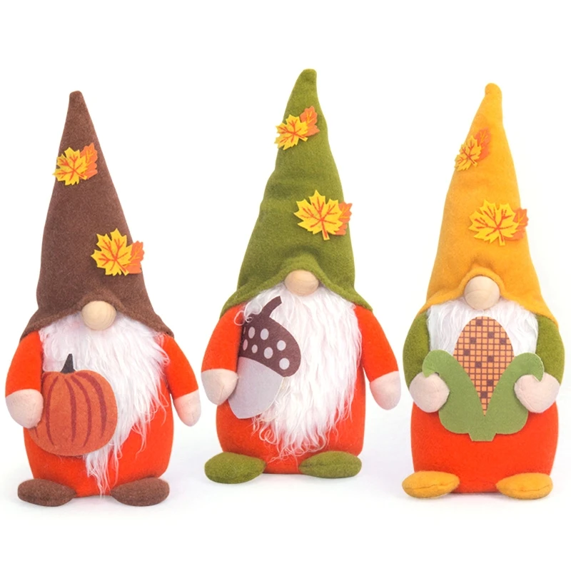 

Harvest Gnomes Dolls Plush Fall Gnomes Tomte Swedish Nisse Scandinavian Decor Plush Doll Handmade (Harvest Style) Elf