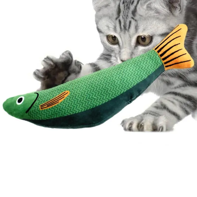 

Игрушки из кошачьей мяты, игрушки для котят С Кошачьей Мятой, Милая Рыба, форма котенка, игрушки для домашних котят, Интерактивные мягкие кот...