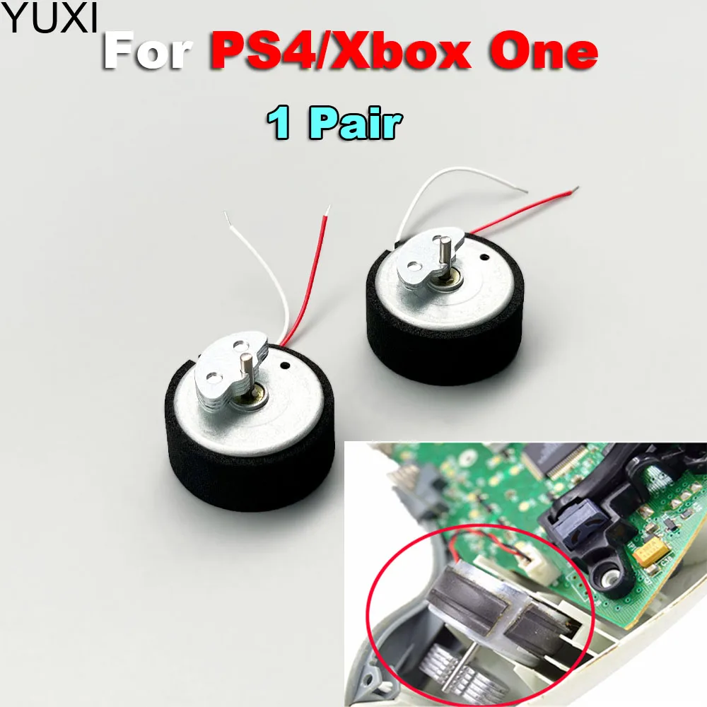 YUXI 1Pair For Xbox One Series S X Controller Vibrator Rumble Motors Hammer Left Right Motor Repair Parts for PS4