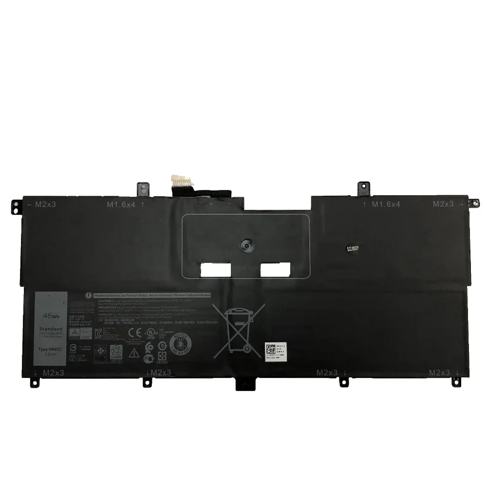 NNF1C 7 6 В 46 Втч HMPFH оригинальный аккумулятор для ноутбука Dell XPS 13 9365 XPS13-9365-D1805TS D1605TS