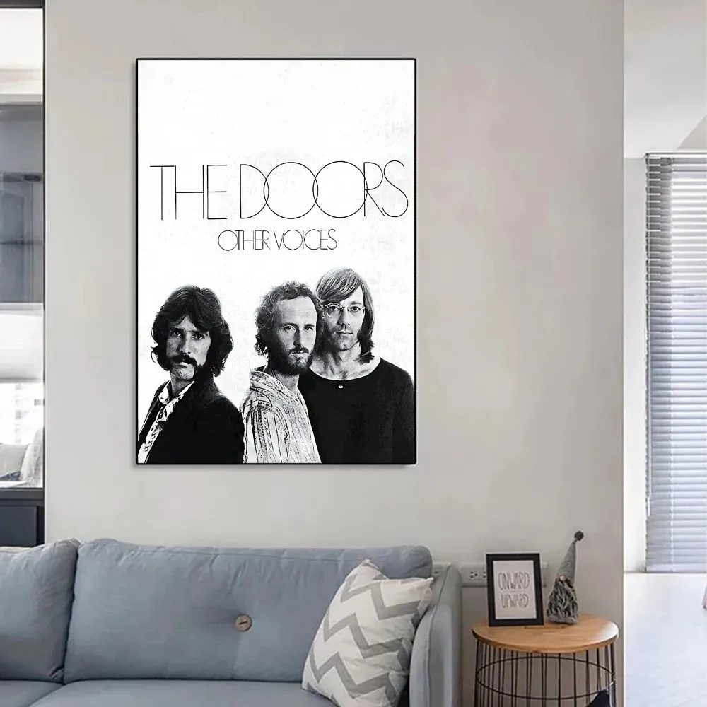 The Doors Jim Morrison Vintage Music Album Rock Poster Kraft Paper Wall Art Painting Study Aesthetic Small S