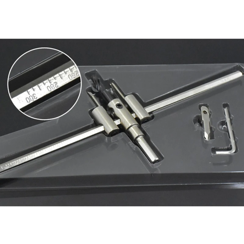 

120/200/300mm Circle Hole Saw Adjustable Drill Bit Aircraft Type DIY Tool Hole Opener Cutter Woodworking for Craftsmen