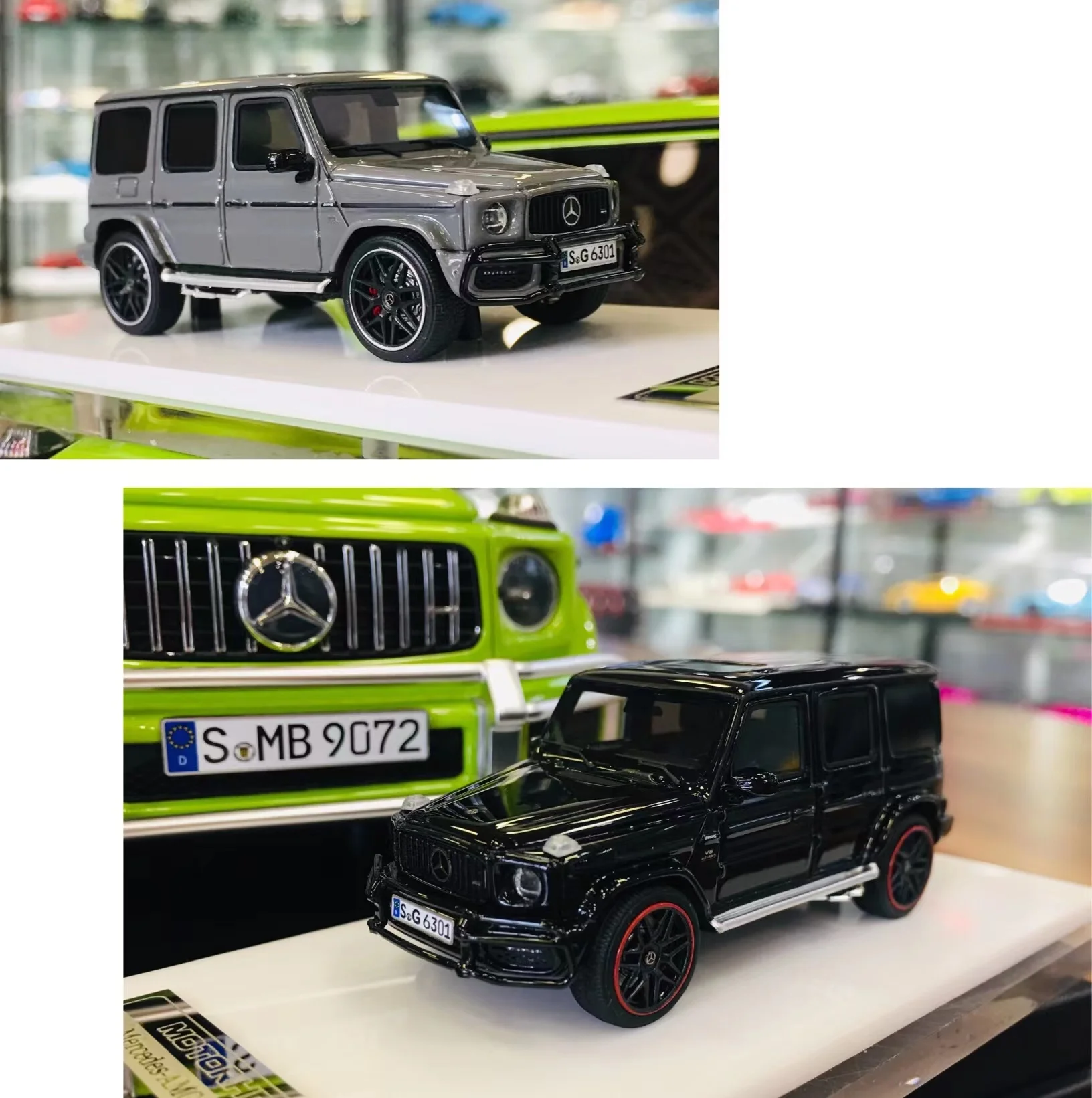 

MOTORHELIX MH 1/64 Mercedes-Benz G63 front bumper version resin car model spot