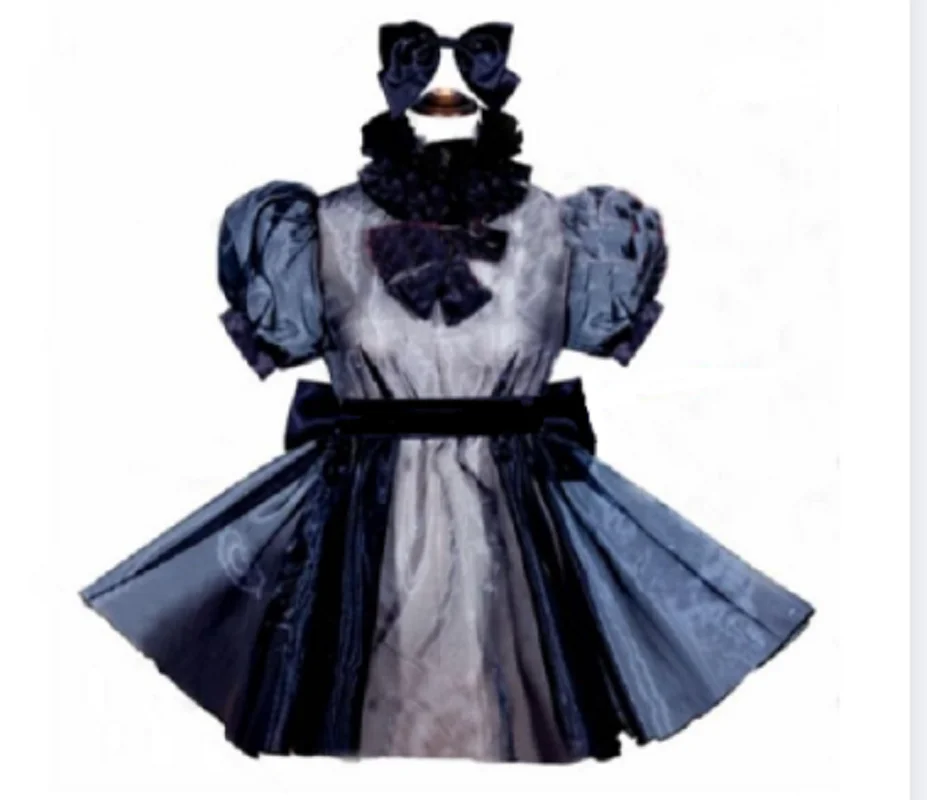 Соблазнительное атласное синее розовое кружевное платье с фиксацией в стиле