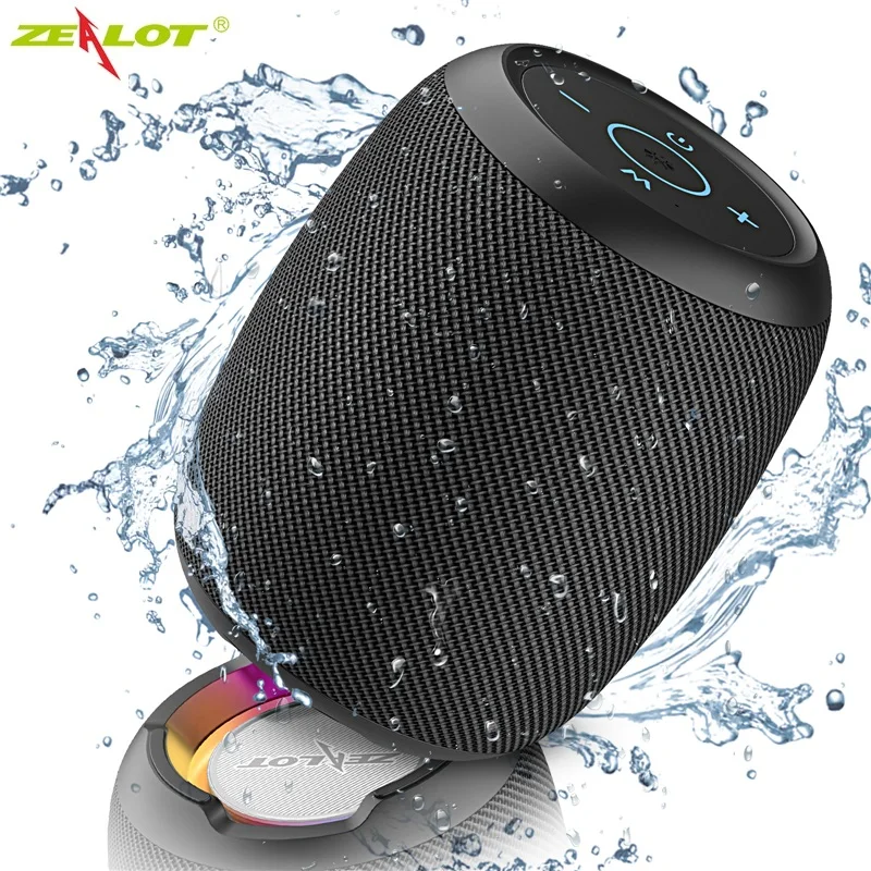 Zealot-minialtavoz Bluetooth S53, columna inalámbrica portátil, resistente al agua, sonido HIFI sin pérdidas, calidad de sonido estéreo, Subwoofer