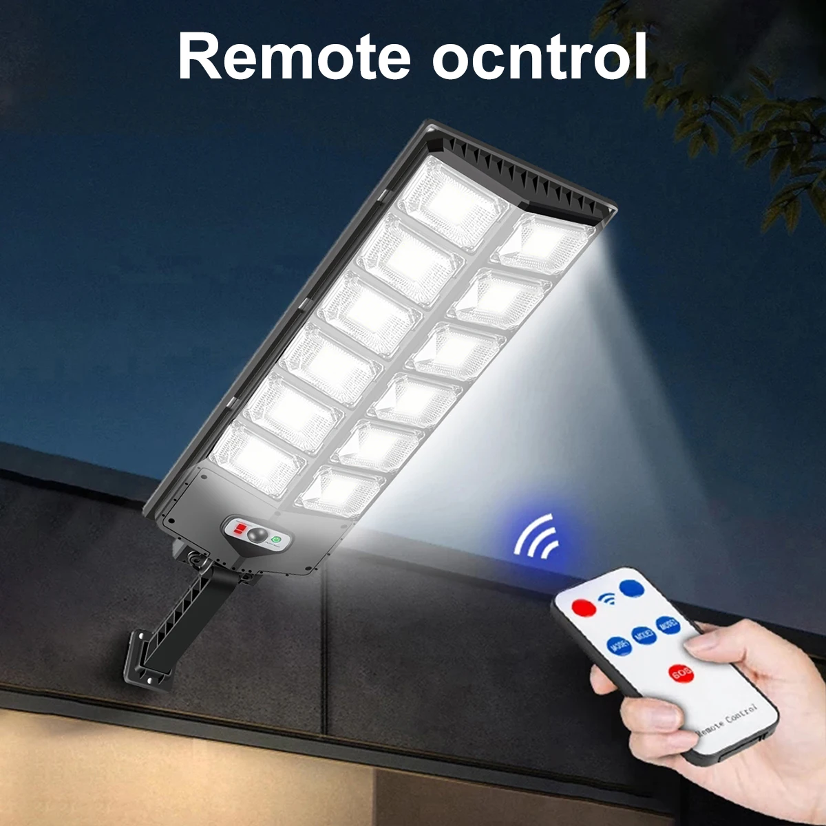 

New Solar Street Lights 504/360 LED Super Bright Solar LED Light Outdoor Street Lamp 3 Light Mode Motion Sensor IPX4 Waterproof