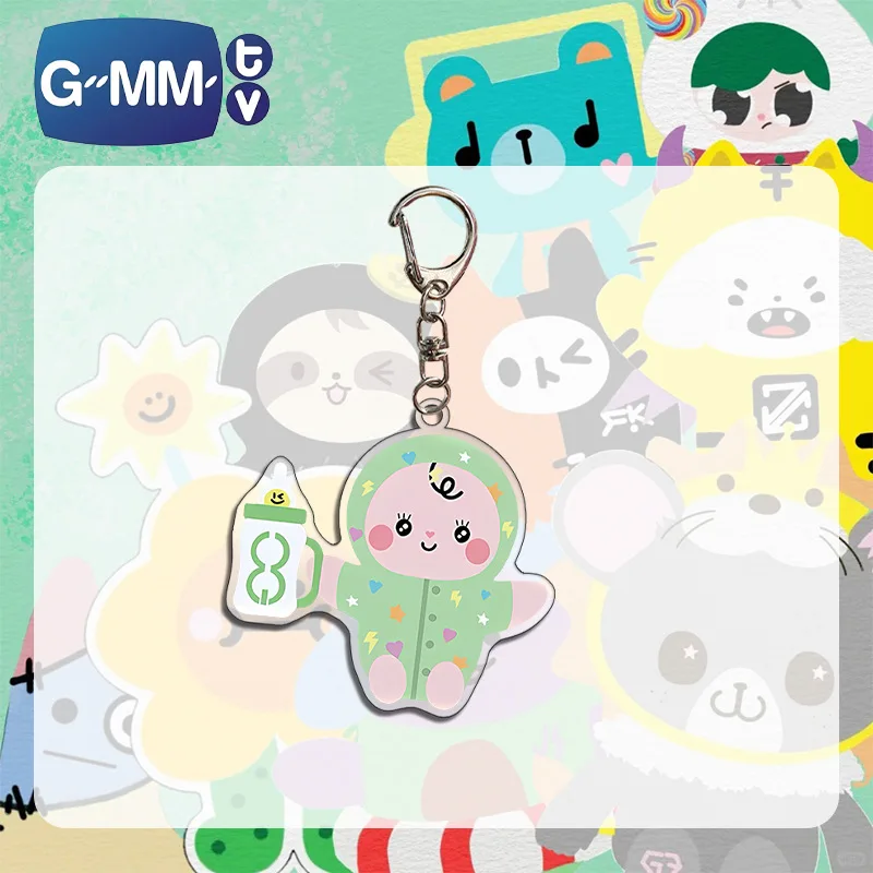 Фото Kawaii GMMTV CP PondPhuwin Forcebook EarthMix акриловые брелки JimmySea KristSingto OffGun TayNew мультяшный брелок для ключей сумка Декор для ключей №2