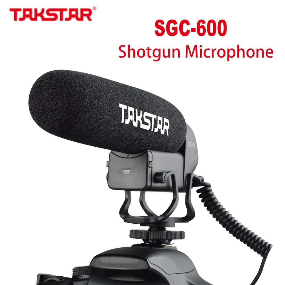 

Искусственный микрофон Takstar для камеры, специальный микрофон для интервью для DSLR DV сотового телефона, смартфона