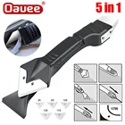 5 в 1 силиконовый инструмент для удаления швов, герметик для отделки, набор гладких скребков, инструменты с швейной лентой, набор пластиковых ручных инструментов, аксессуары