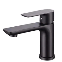 304 stainless steel washbasin faucet cold and hot baking paint bathroom basin faucet single hole faucet