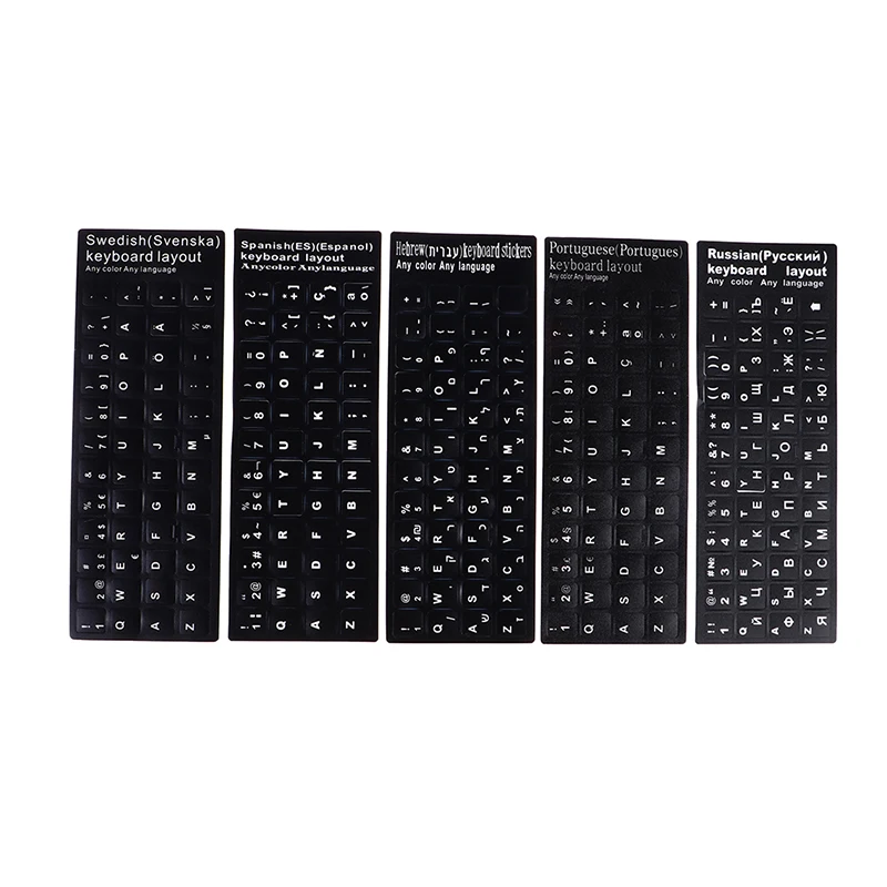 Наклейки на клавиатуру с русскими буквами языковая наклейка для ноутбука