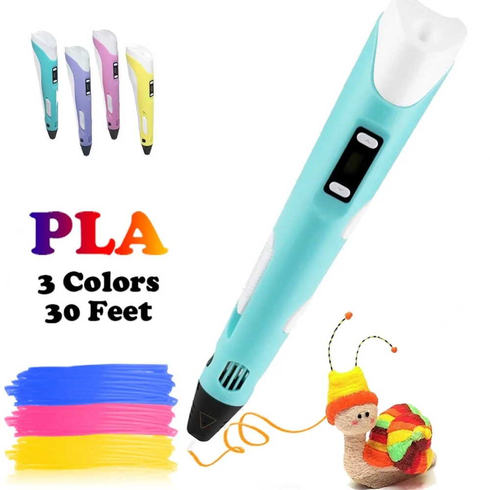 

3D Pen Lapiz 3D Caneta 2nd Generation 3D Drawing Printer Scribble Pen PLA Filament Kid Adult Creative Tool DIY Toy Gift