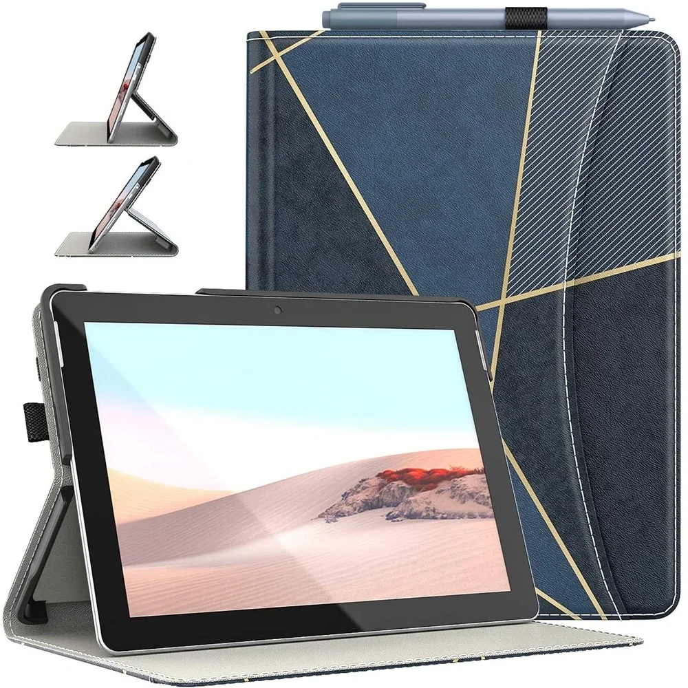 

Go 2 Case with Flexible Hand Strap & Card Slots,[Multi-Angle Viewing Stand] Lightweight Shockproof Protective Cover