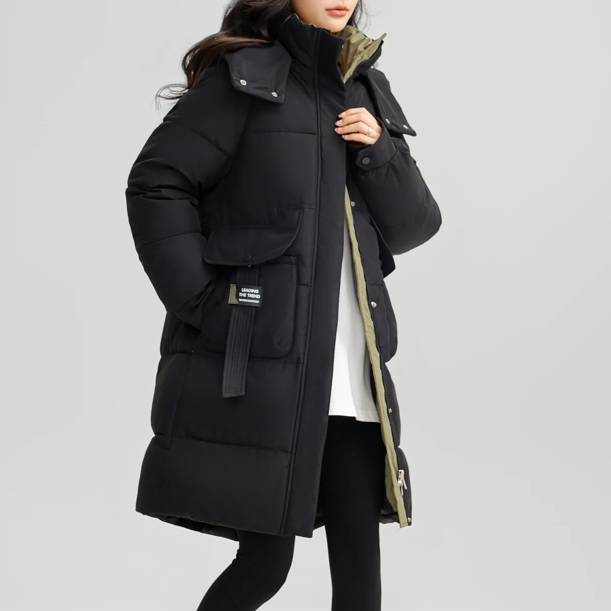 Новые повседневные модные женские зимние парки для женщин пальто длинная теплая