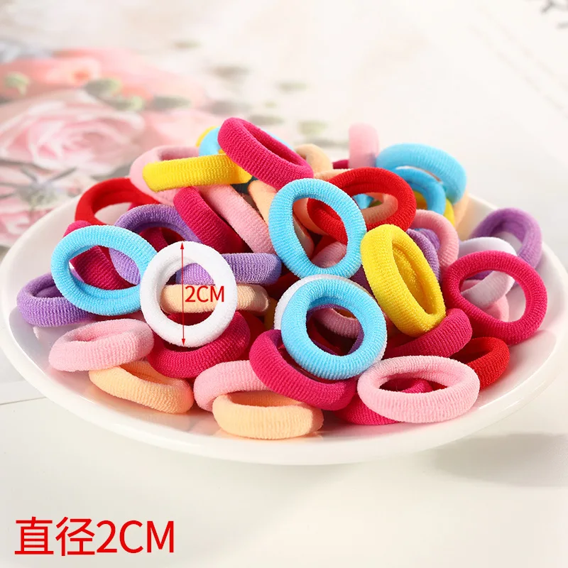 

HHhh100 Korean version candy color high elastic children's hair band girl baby elastic rubber band hair asesorios mujer