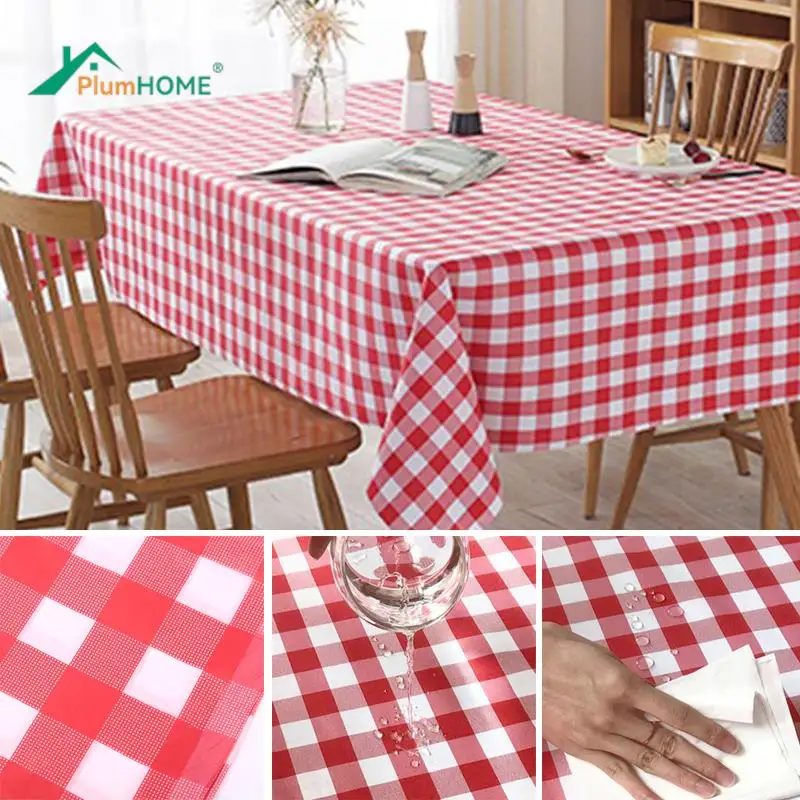 

Скатерть прямоугольная клетчатая для стола, декоративное покрытие для обеденного стола, круглая ткань для пикника, Tischdecke