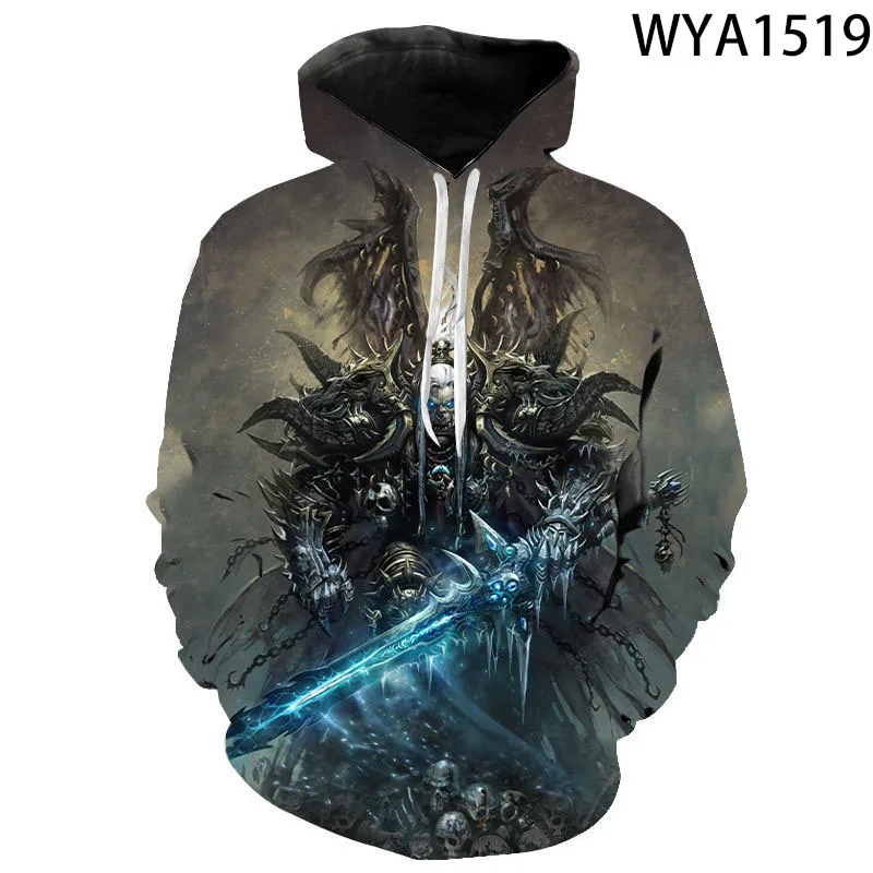 

Лидер продаж, свитшоты для мужчин и женщин с принтом героев из игры Warcraft, модная уличная одежда в стиле Харадзюку С 3D рисунком героев, повседневные толстовки с длинным рукавом, пальто