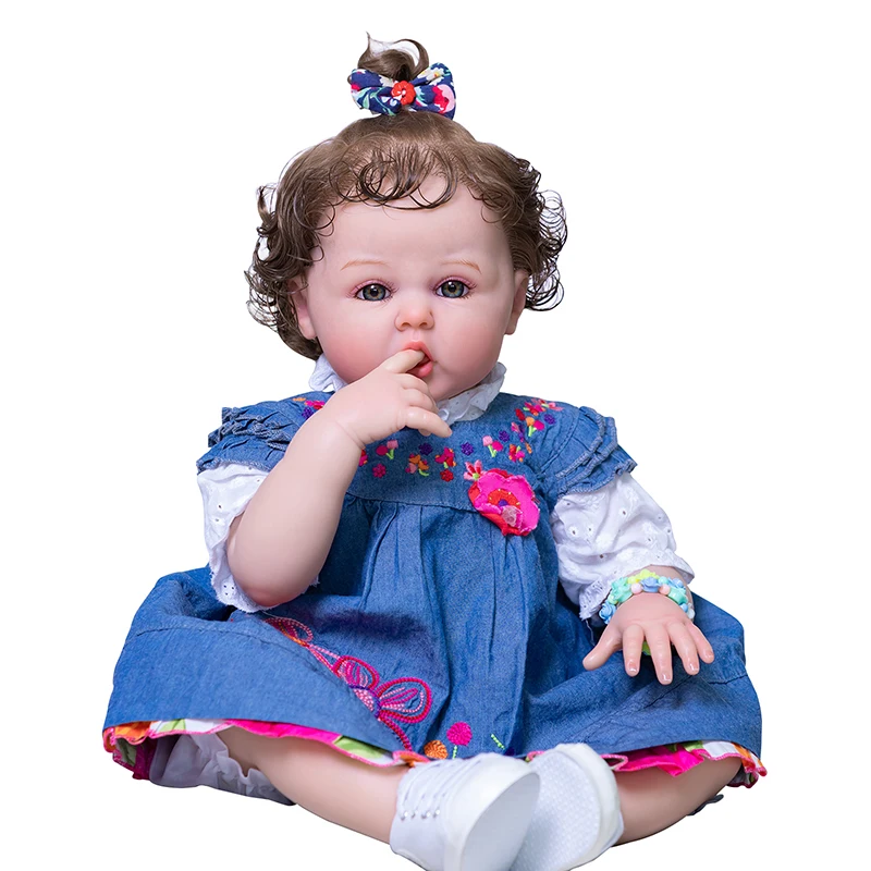 

60cm Reborn Toddler Girl Doll Lifelike Doll Toys Kids Christmas Gift Birthday Toys