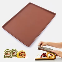 swiss roll silicone mat nonstick cake roll pad double sided oven rug high temperature resistant accessories baking tool