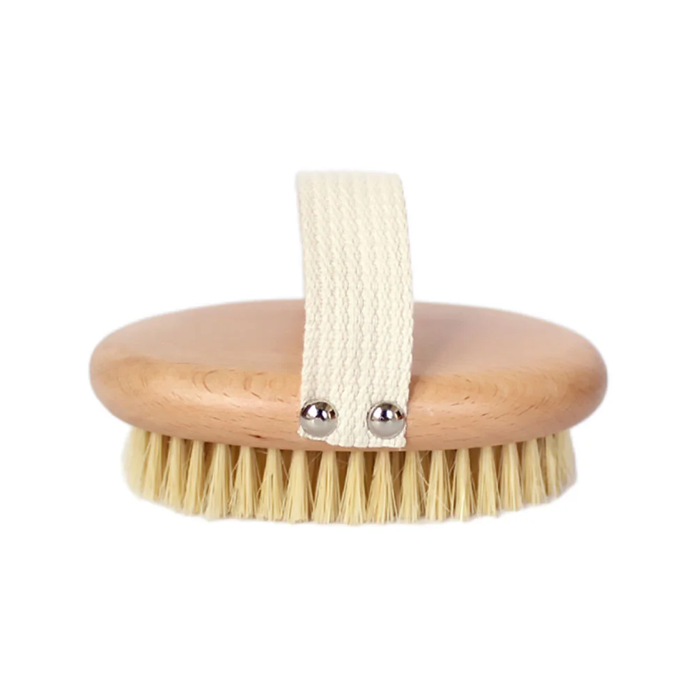 

Massage Brush Bath Body Scrubber Household Supple Shower Wood Bathing Handheld
