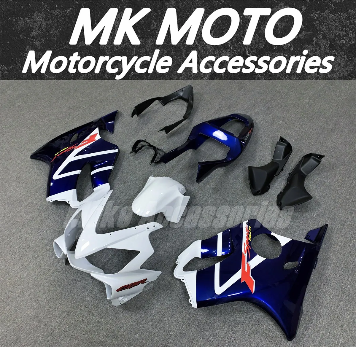 Комплект обтекателей для мотоцикла подходящий Cbr600f F4i 2001 2002 2003 комплект кузовных