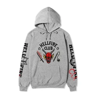 new hellfire club stranger things 4 hoodies womenmen long sleeved casual loose printed streetwear sweatshirts hoodie men tops