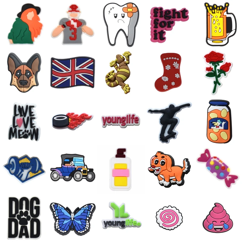 

Gifts Decorations for Crocs Girl Para Pins Wholesale Bulk Set Jeans Women Charm Men Shoes Accessories Packs Shoe Charms Boy Kids