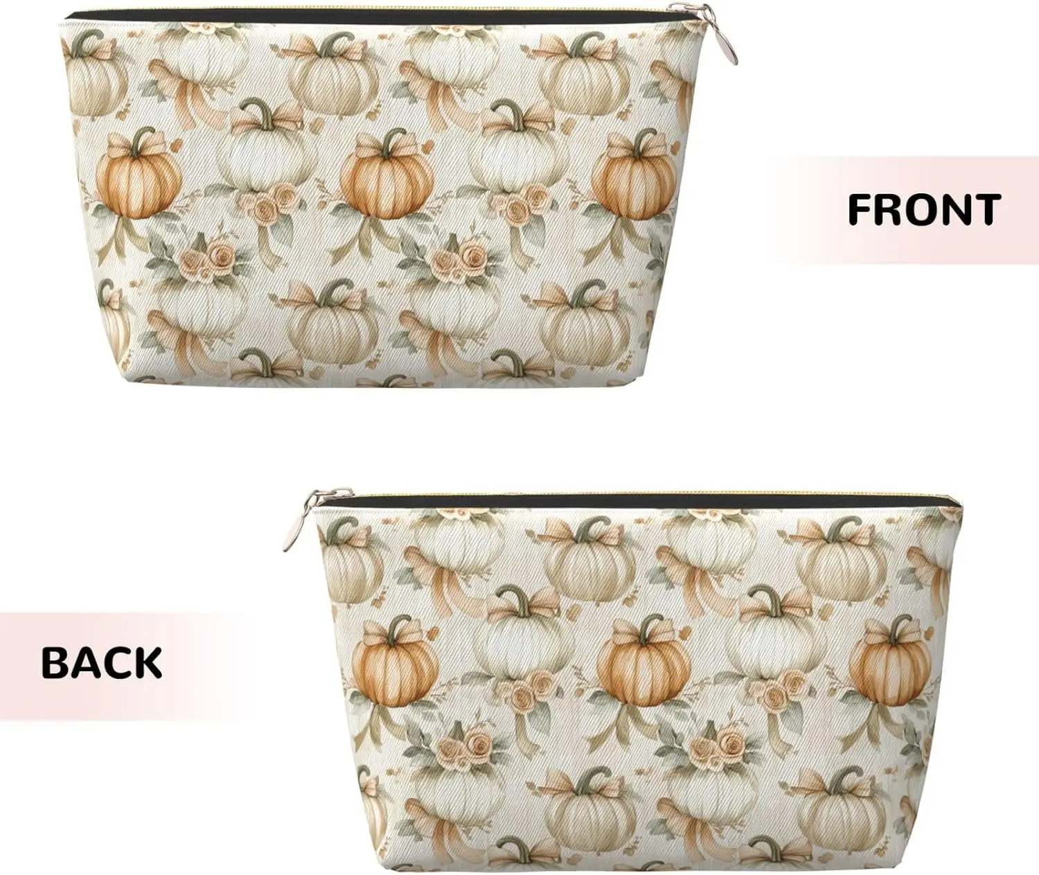Косметичка с цветком тыквы в стиле ретро косметичка дорожный органайзер для