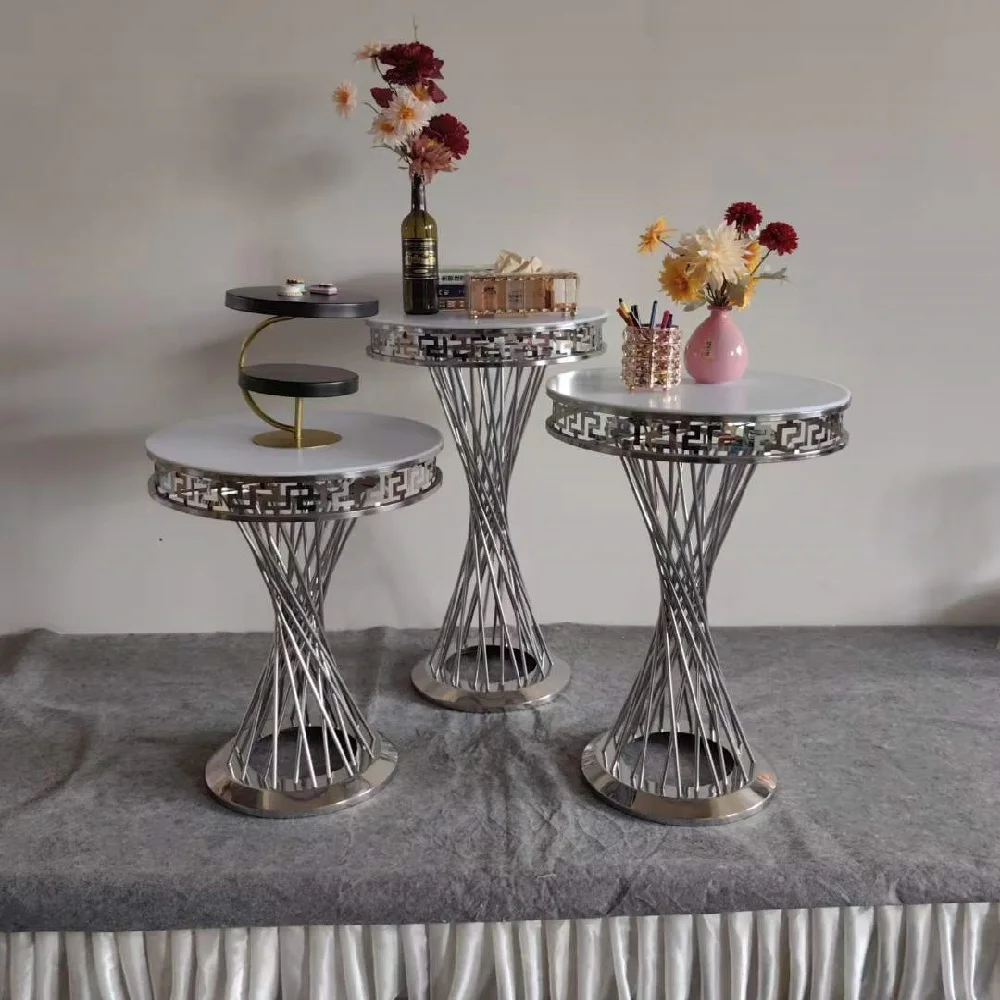 

New Round Cylinder Pedestal Display Art Decor Cake Rack Plinths Pillars for DIY Wedding Decorations Holiday