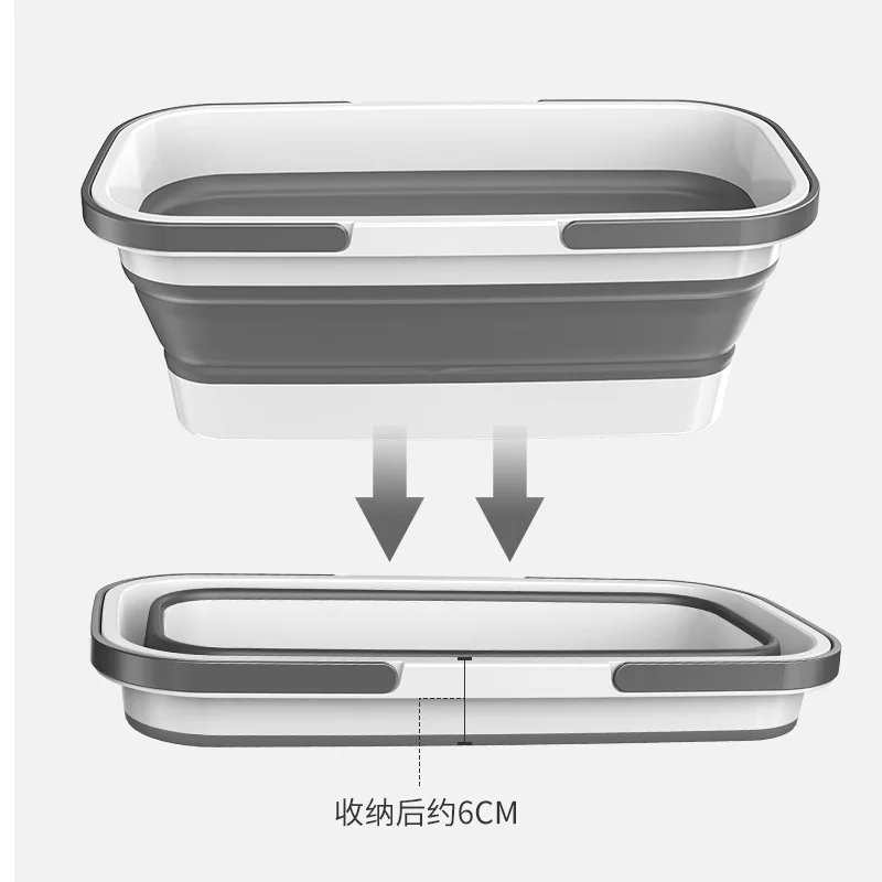 Портативное складное ведро тряпка для раковины туризма походов рыбалки акции