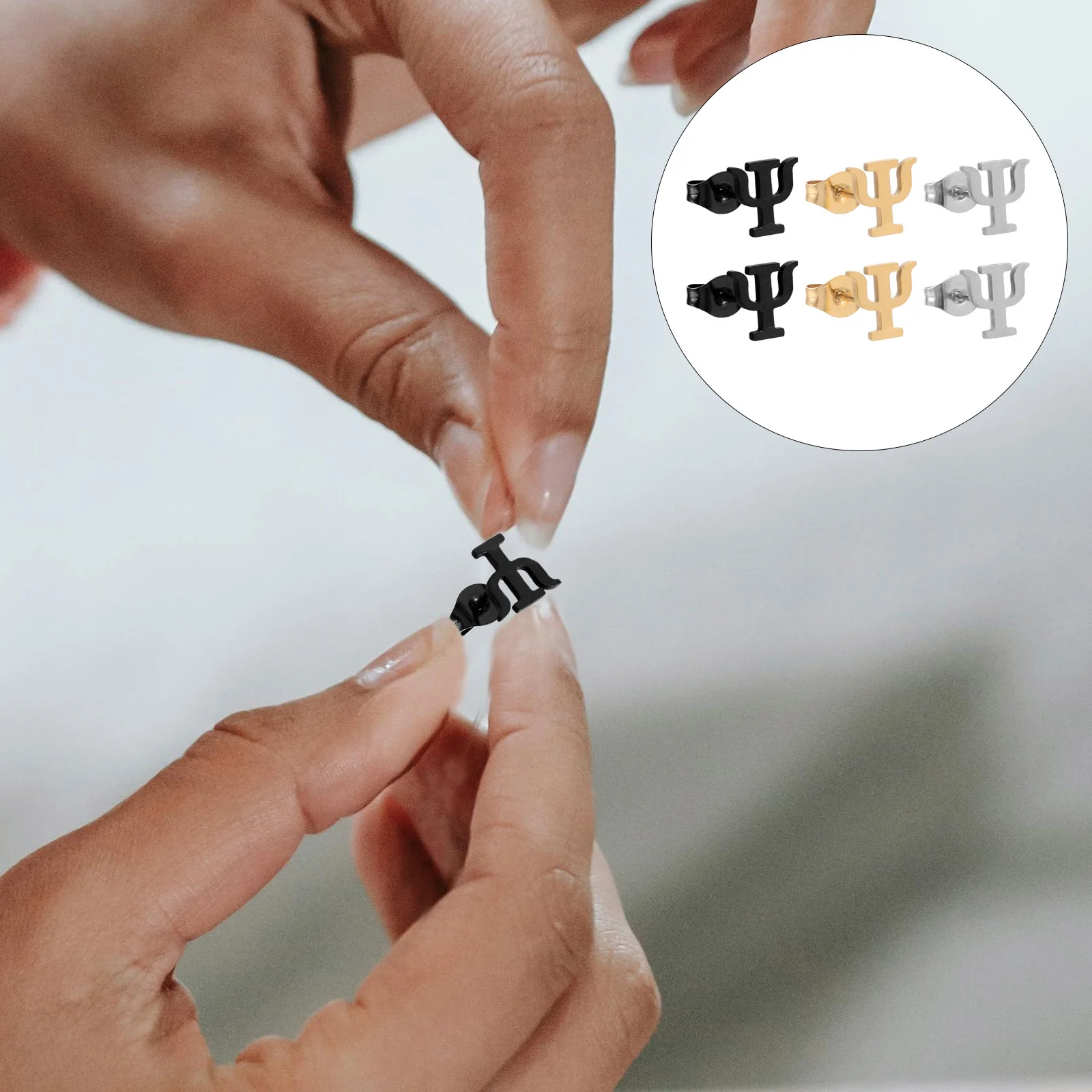 3 пары креативных серег с психологией научные очаровательные ювелирные изделия