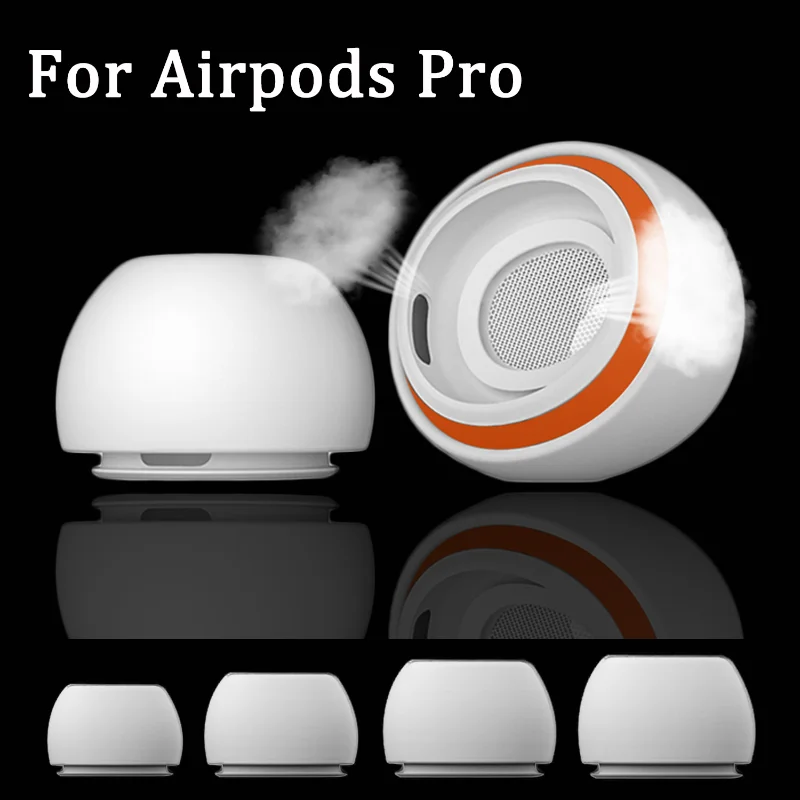 

Replacement Ear Tips for Airpods Pro 1/2 with Noise Reduction Hole Silicone Memory Foam Eartips for Airpods Pro Ear Cap Covers